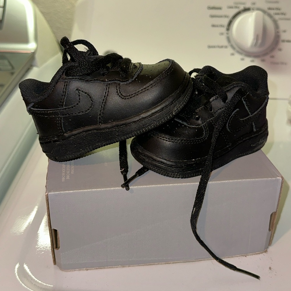 Nike Force 1 (TD) Black Sneakers